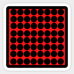 Black And Red Pattern Sticker